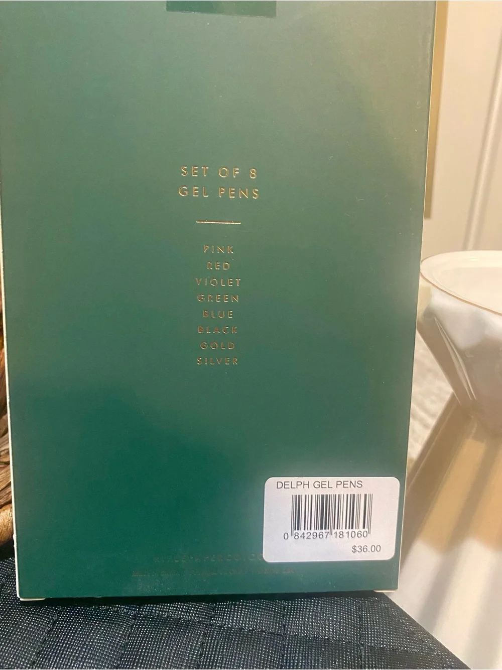 Rifle Paper Co. Gel Pen Set - Teal and Clear Accents